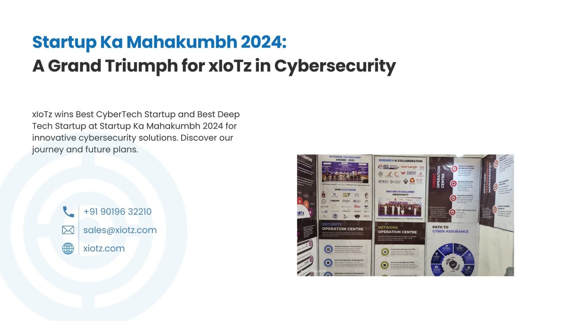 Startup Ka Mahakumbh 2024: A Grand Triumph for xIoTz in Cybersecurity